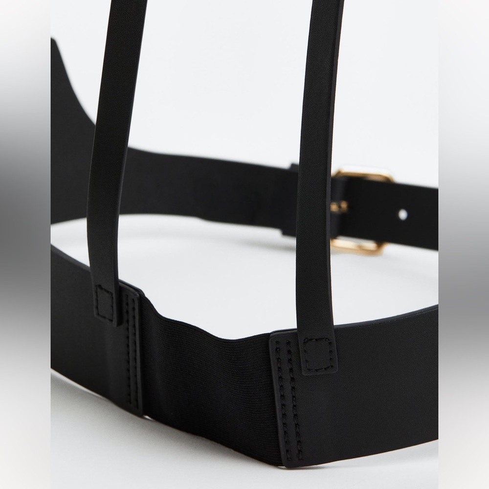 NWT Black Harness Belt - Picture 2 of 2